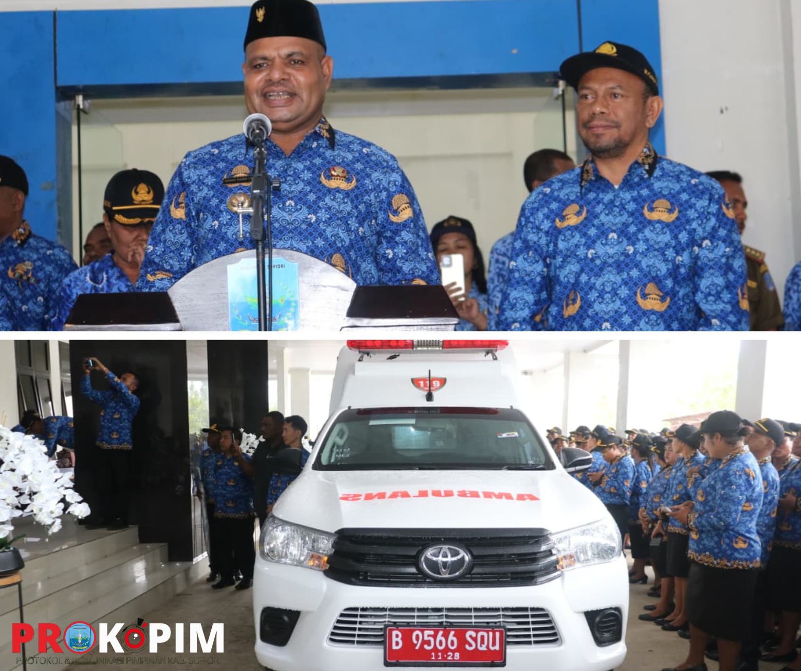 Pemkab Supiori Terima Bantuan 1 Unit Mobil Ambulans dari Pemerintah Jepang