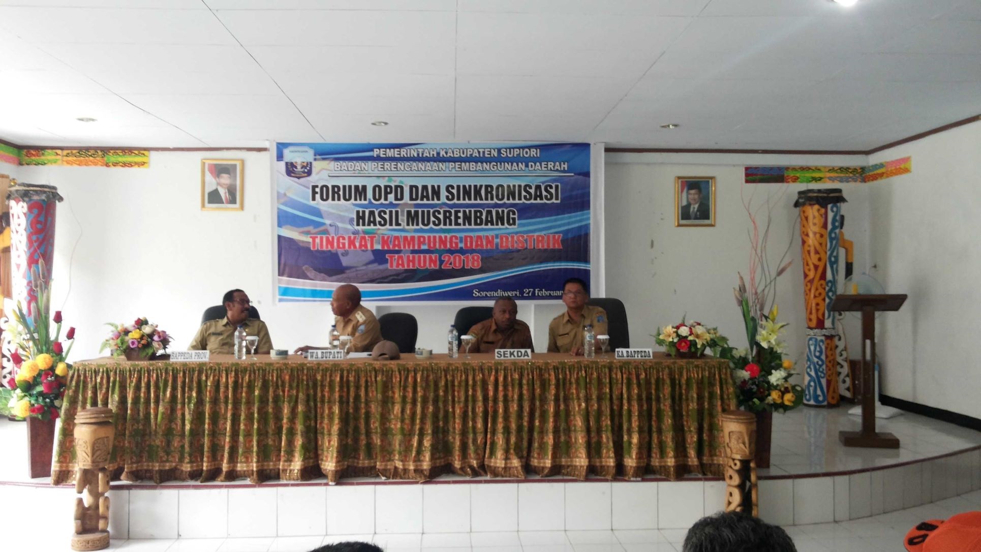 acara Forum Organisasi Perangkat Daerah Kabupaten Supiori Tahun 2018